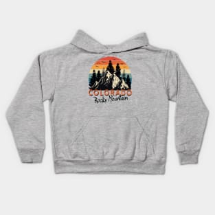 Colorado Tee - Retro Vintage Mountains Nature Hiking T-Shirt Kids Hoodie